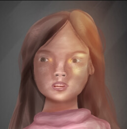Self Portrait, Imogen Ficken, iPad drawing