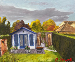 The House that Tim Built, Pascale Fowell, Oil painting