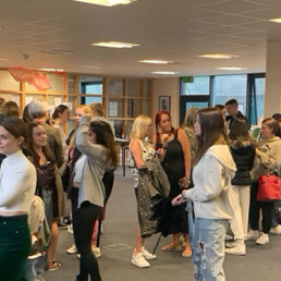 GCSE Exams - parents and students collect their examination results